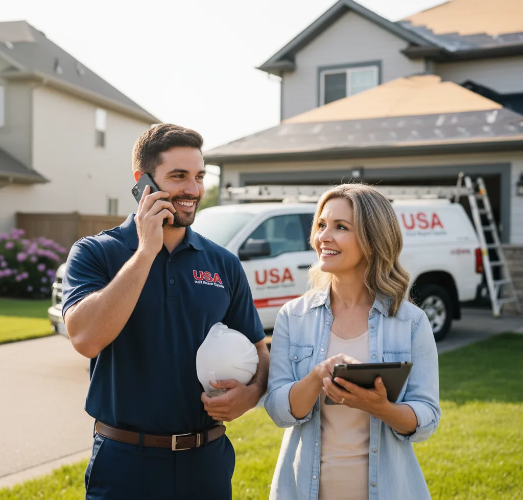USA Roof Repair Experts customer support in Minden